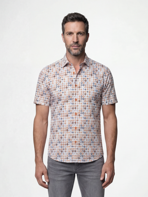 Starburst White & Orange S/S Shirt