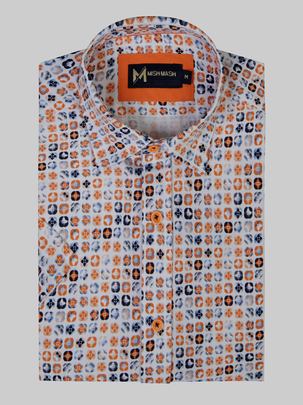 Starburst White & Orange S/S Shirt