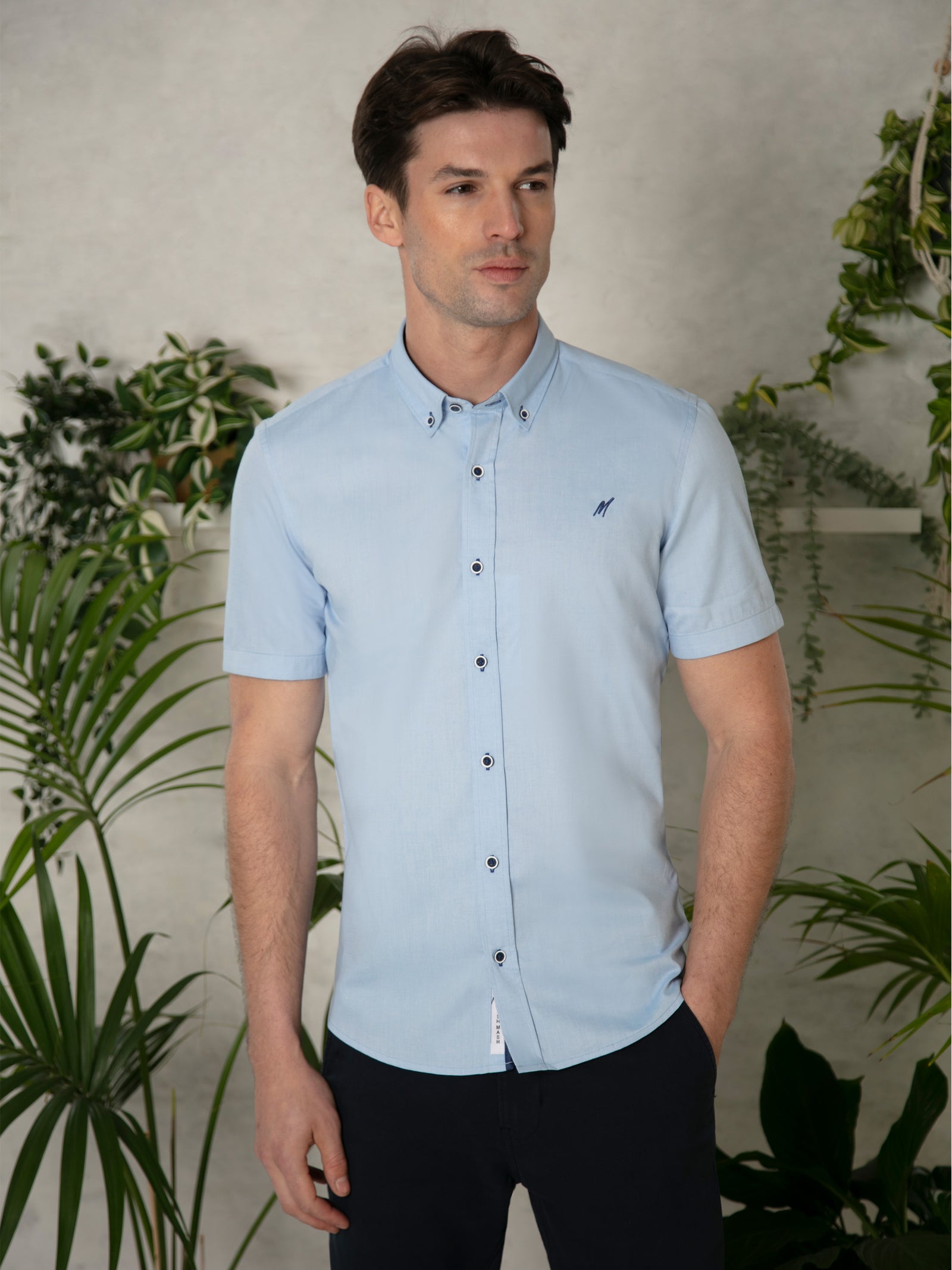 Regular Fit Summit Sky Oxford Short Sleeve Shirt