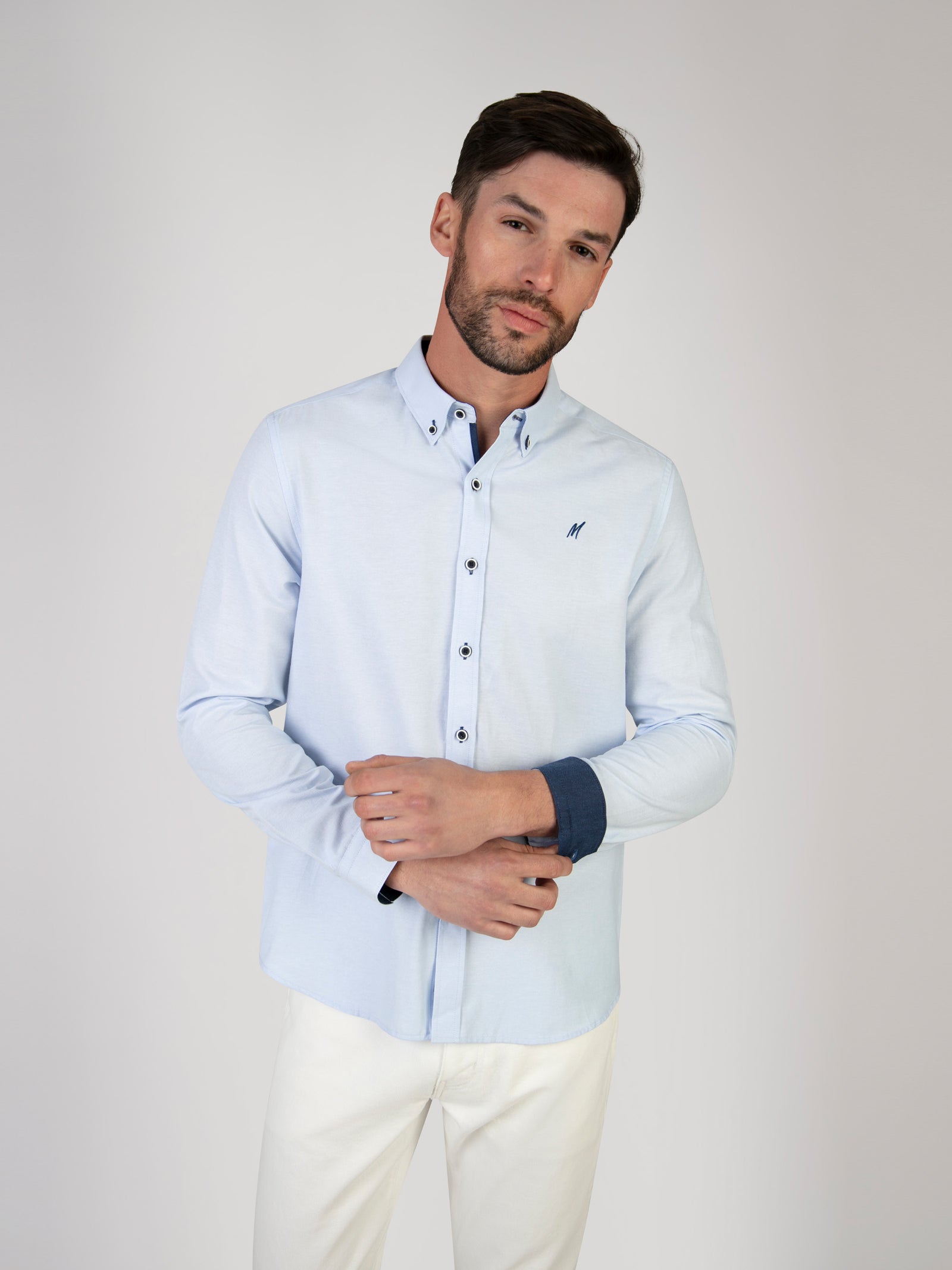 Regular Fit Summit Sky Oxford Long Sleeve Shirt