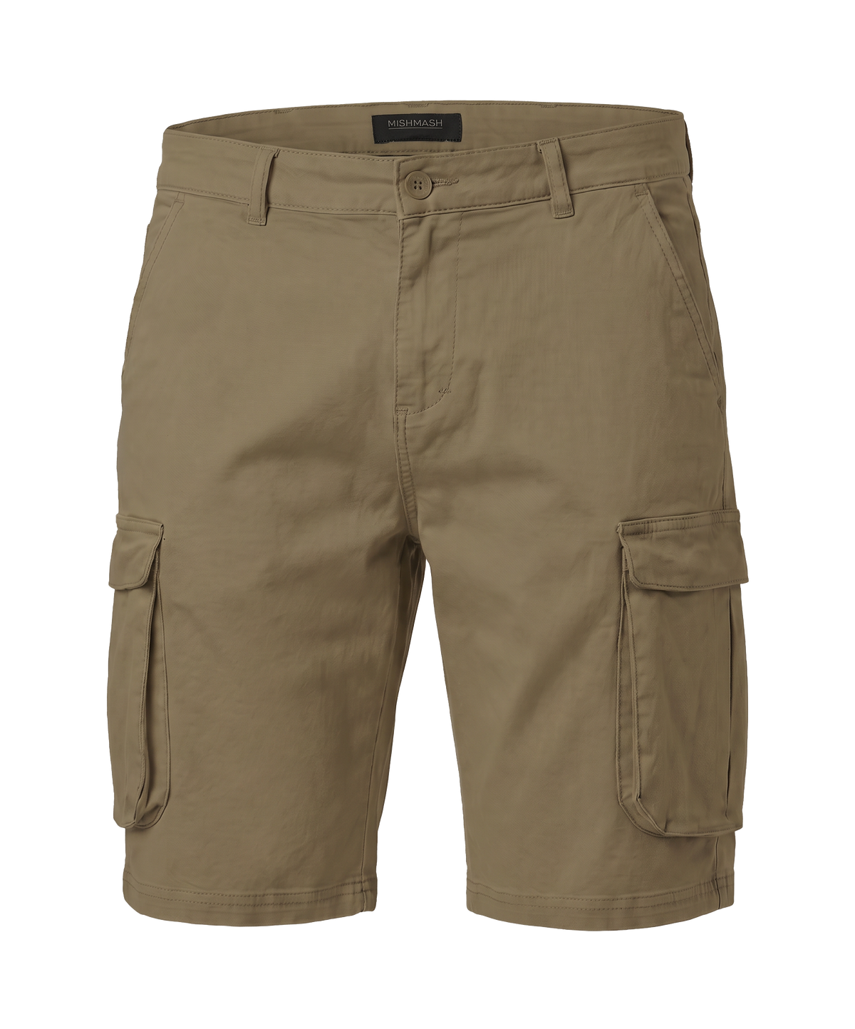 Mid Stretch Tden Stone Cargo Shorts