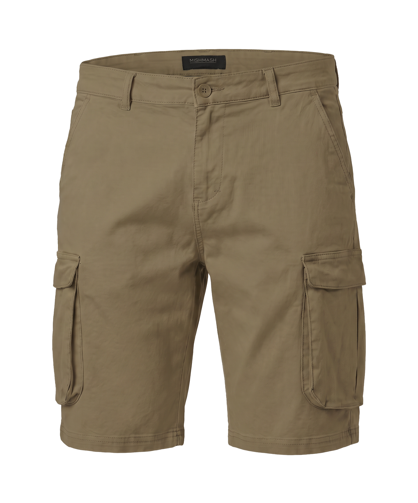 Mid Stretch Tden Stone Cargo Shorts