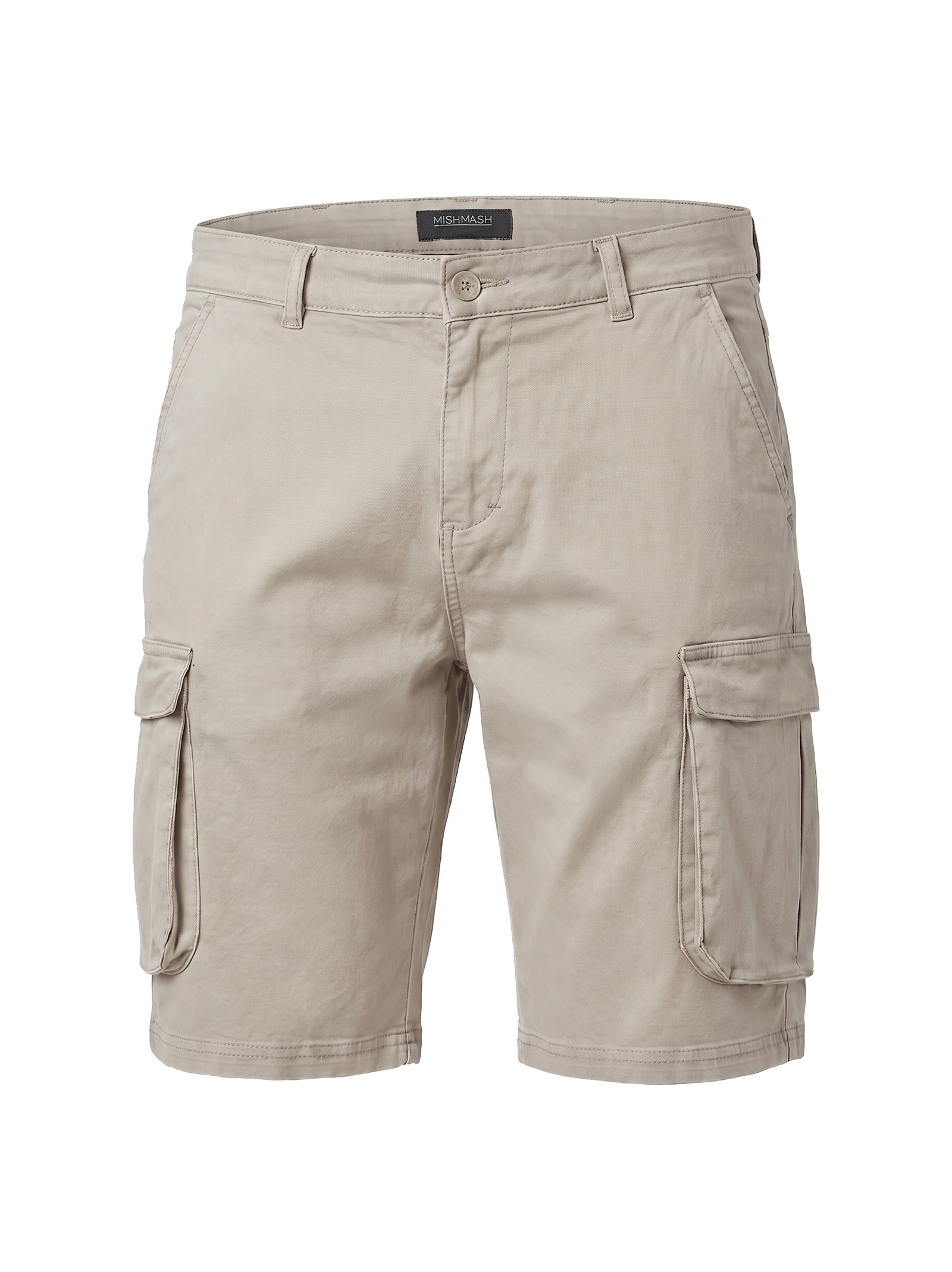 Mid Stretch Tden Stone Cargo Shorts
