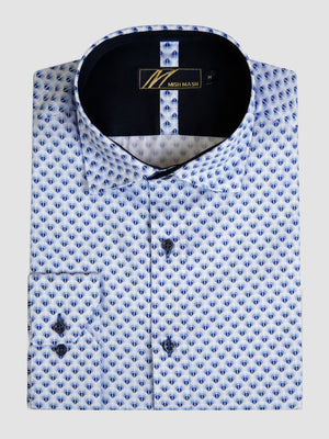 Tabon White & Blue L/S Shirt