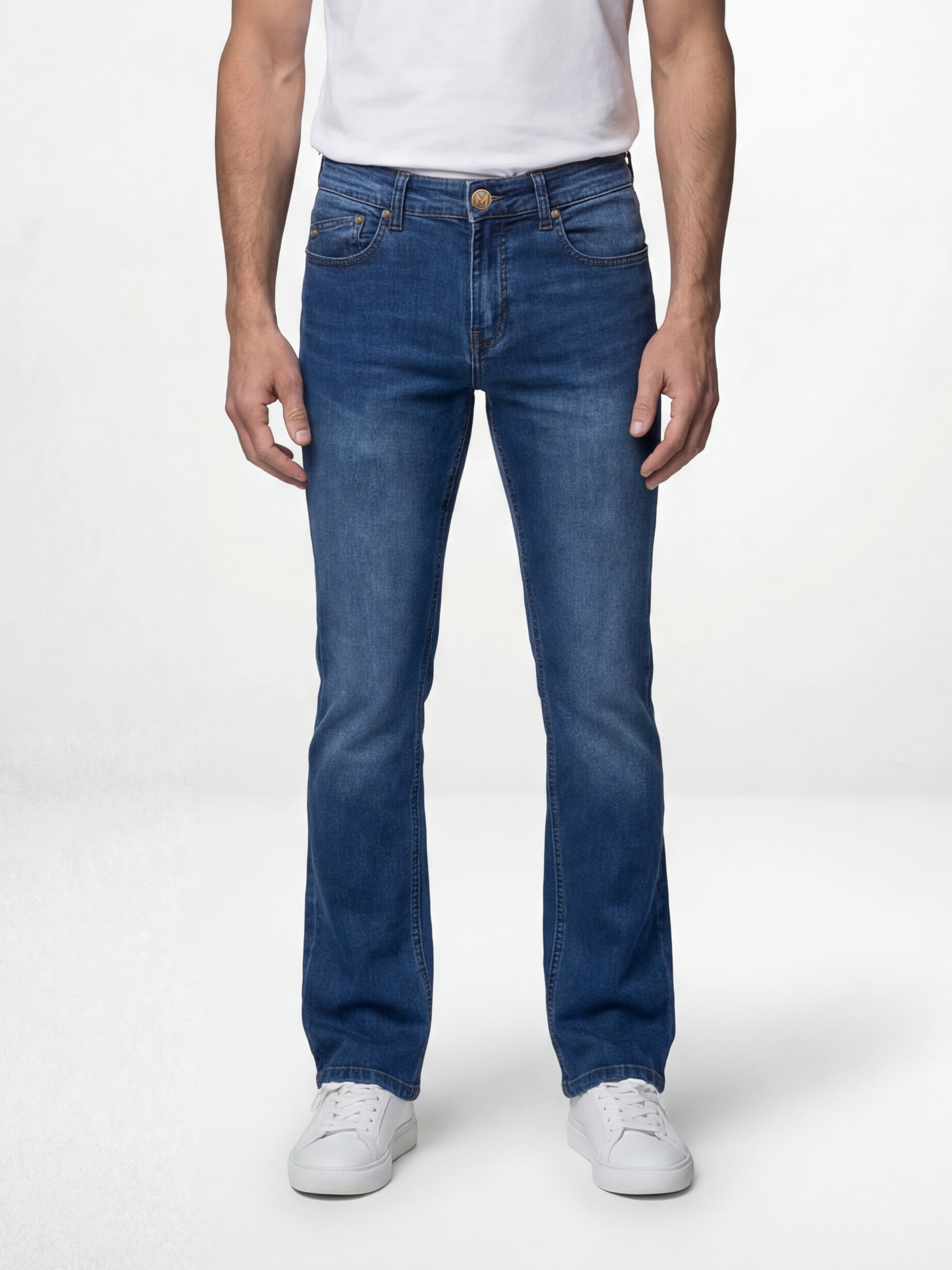 Bootcut (Flare) Seltzer Blue Black Denim