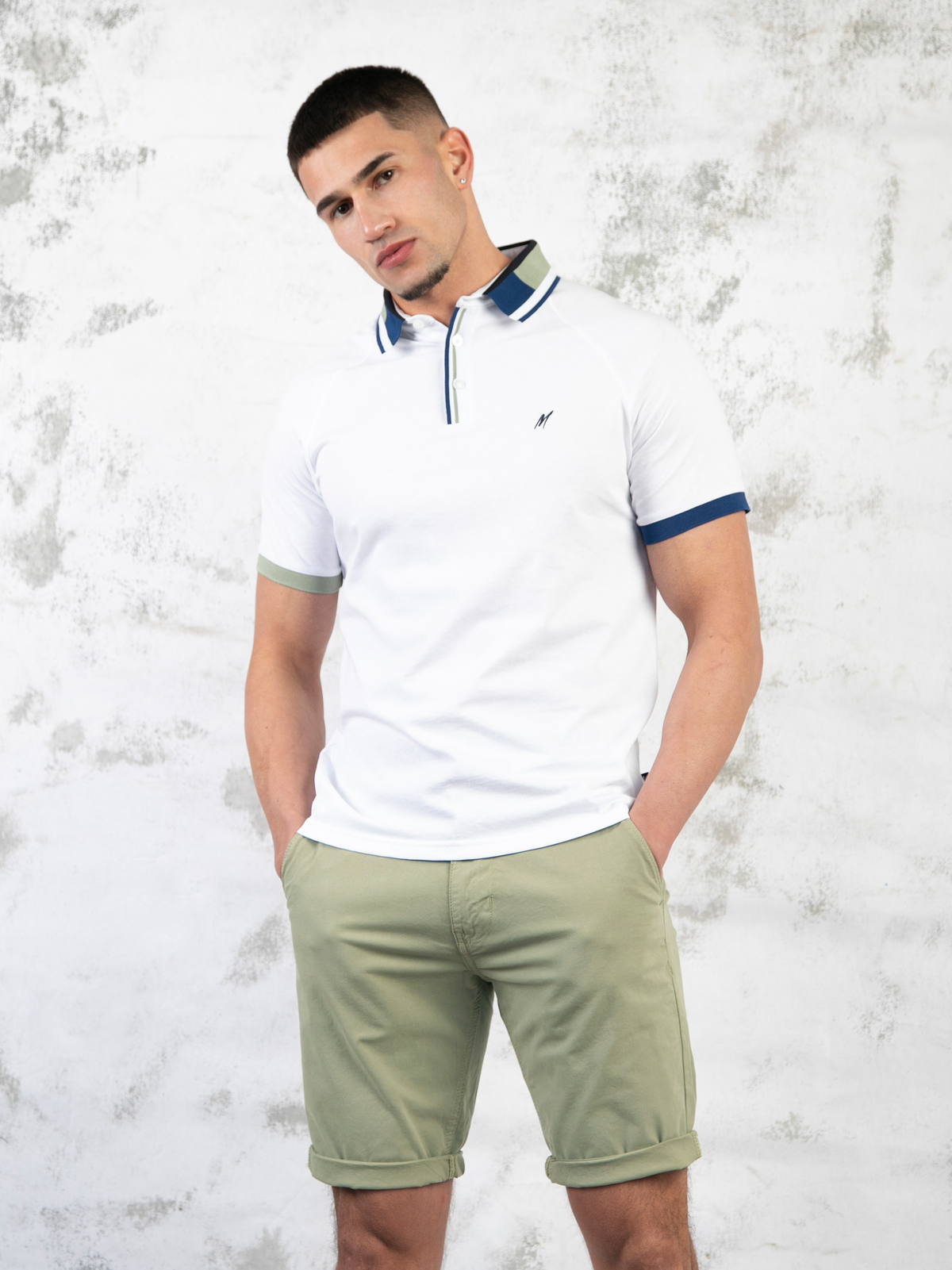 Mid Stretch Weymouth Dark Desert Sage Chino Short