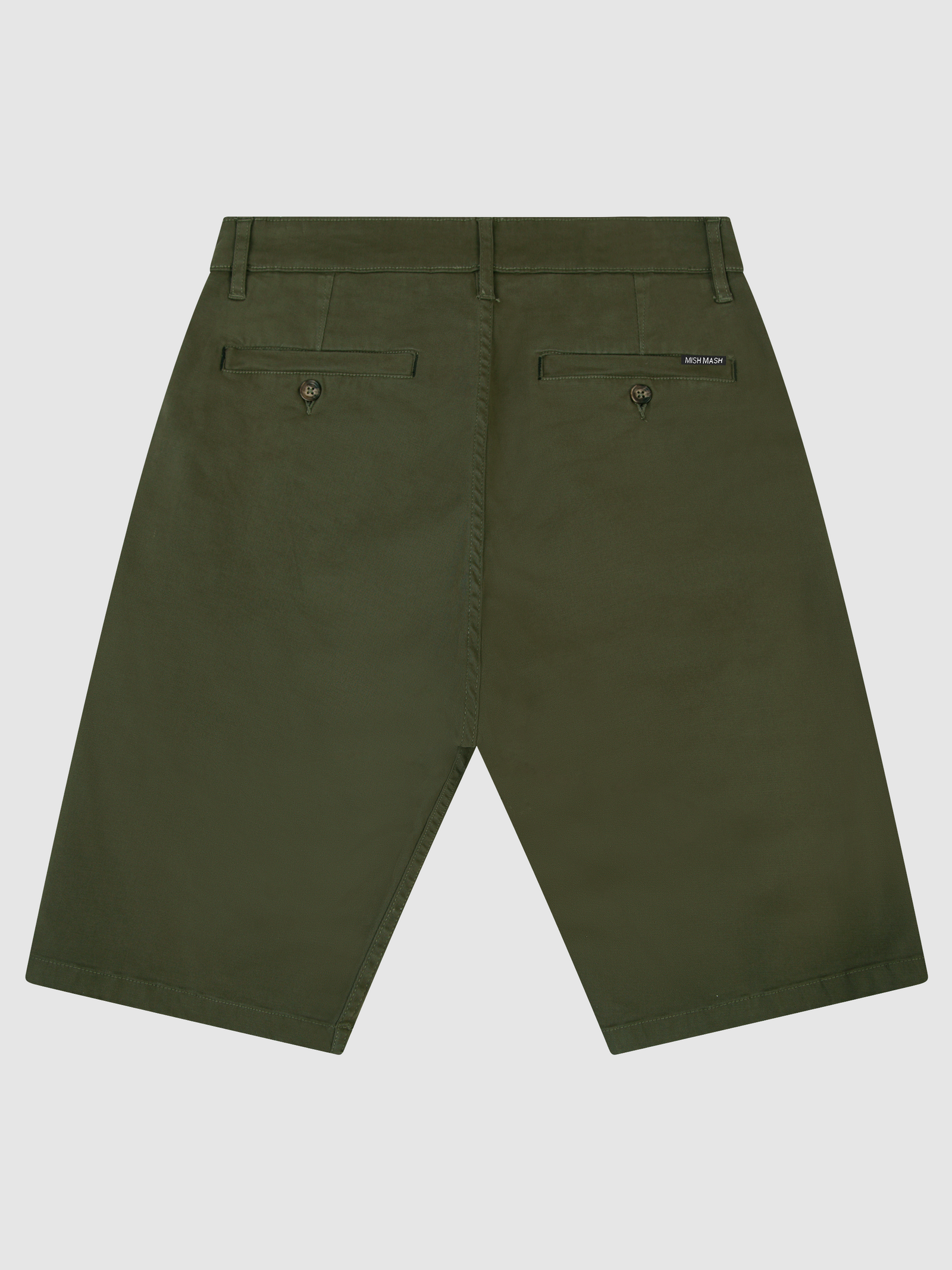 Mid Stretch Weymouth Dark Khaki Chino Shorts