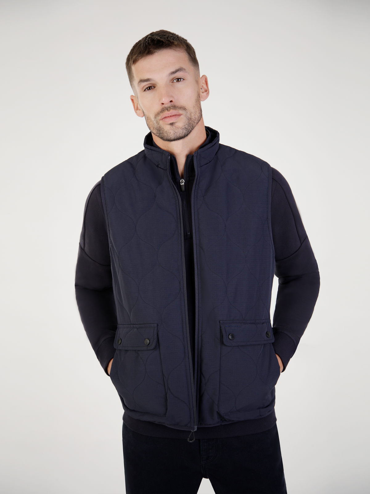 Adamite Navy Gillet
