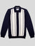 Regular Fit Blanco Navy/Gardenia Long Sleeve Knitted Polo