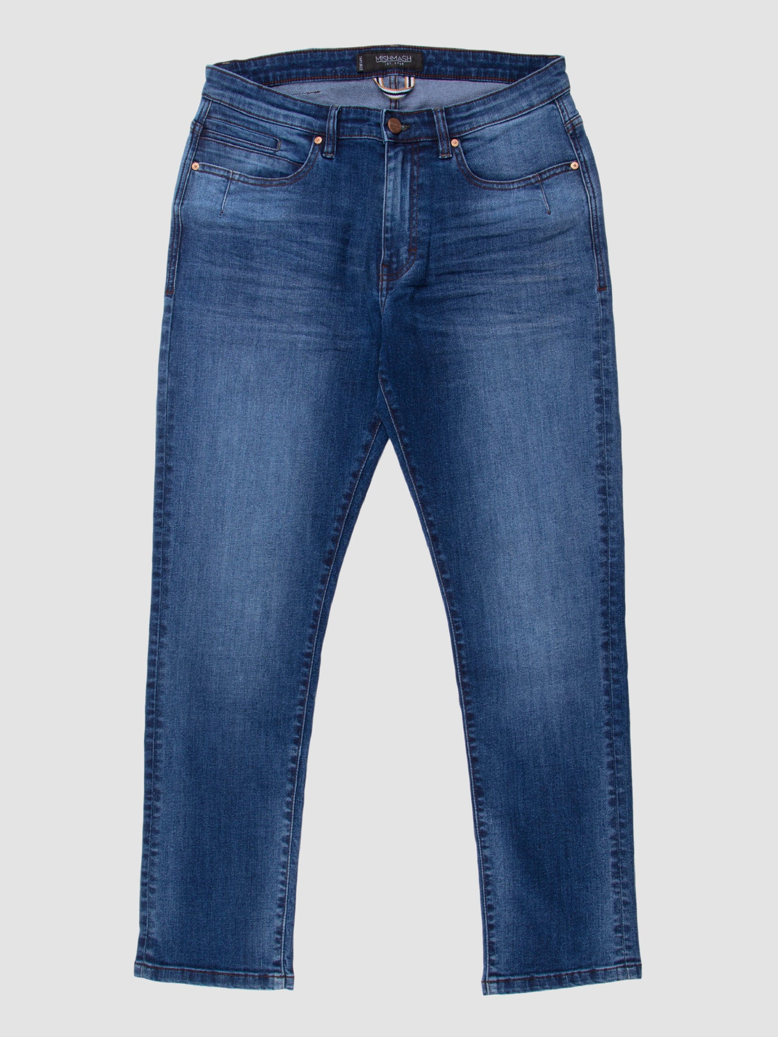 Straight Fit Mid Stretch Bolivia Mid Denim Jeans
