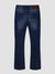 Bootcut Fit Mid Stretch Bradley Blue Black Denim Jeans
