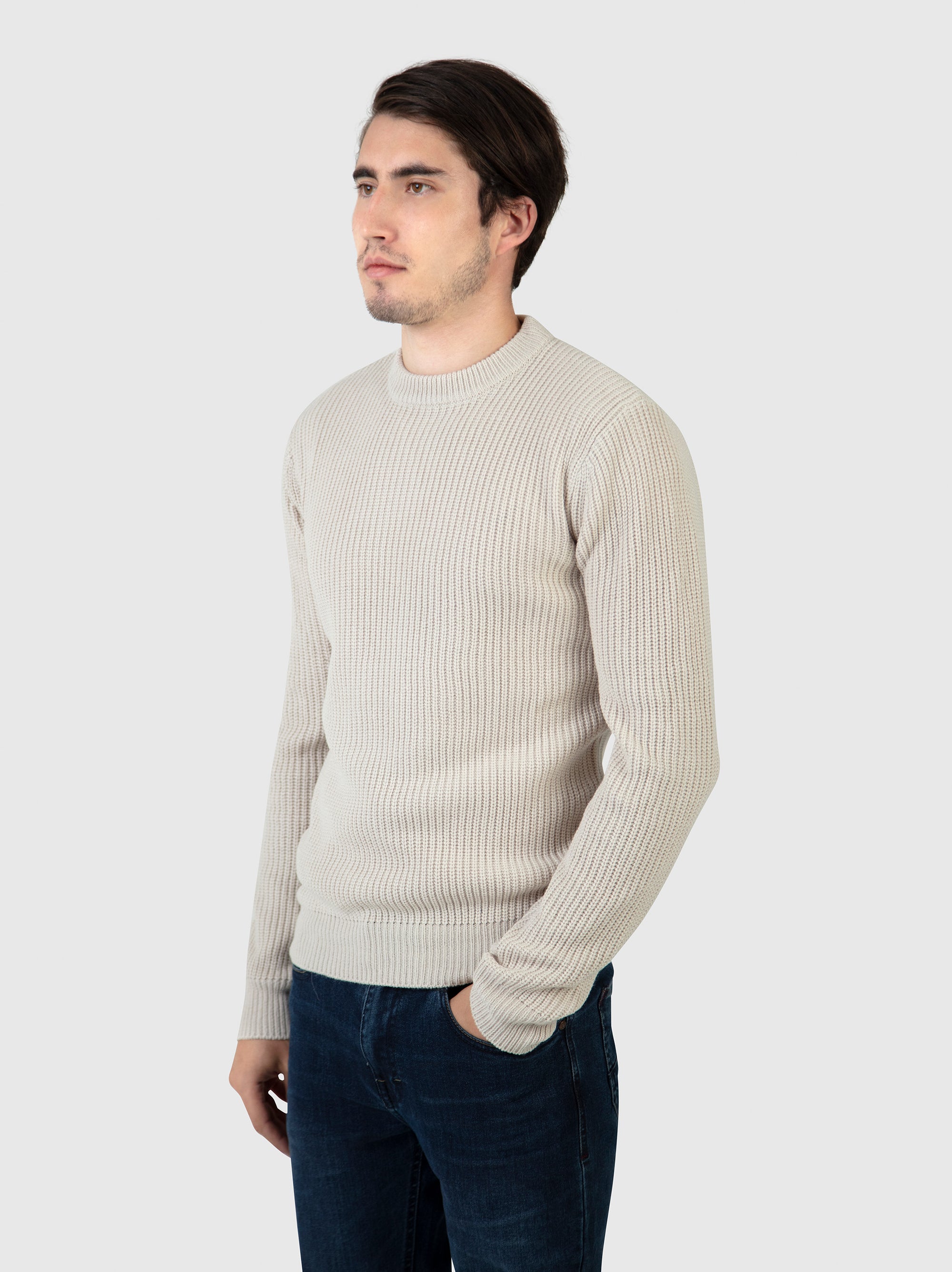 Regular Fit Break Gardenia Knitted Sweater