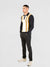 Regular Fit Bromo Navy Striped Long Sleeve Knit