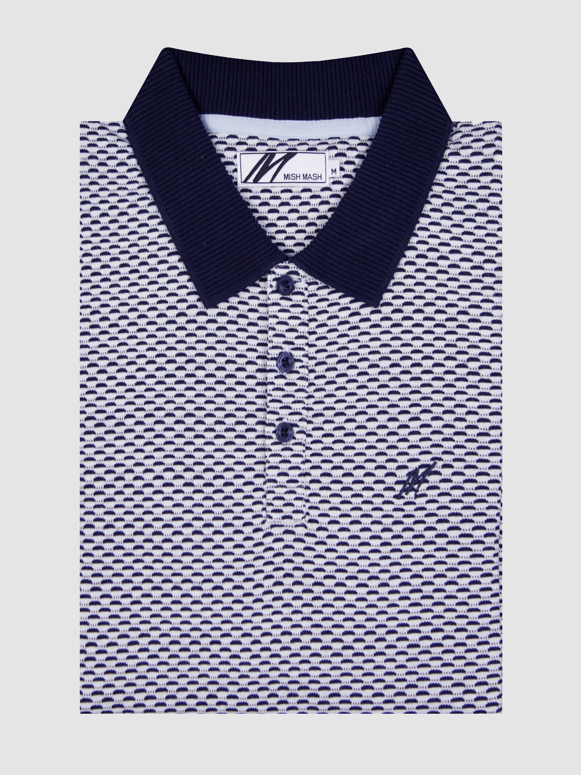 Capri off White& Navy Polo