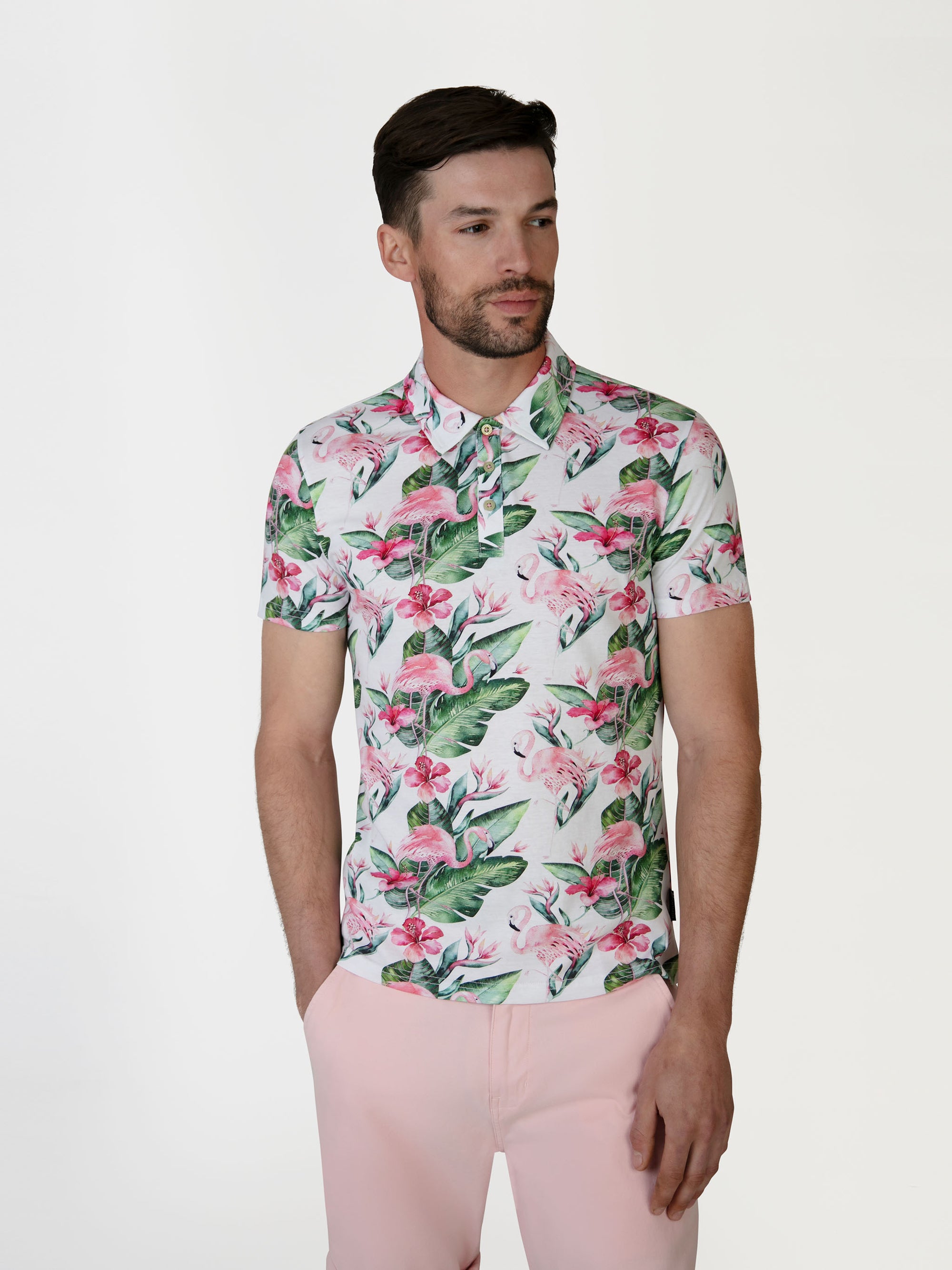 Cortona White & Multi Polo