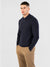 Regular Fit Coyote Navy Knitted Long Sleeve Polo