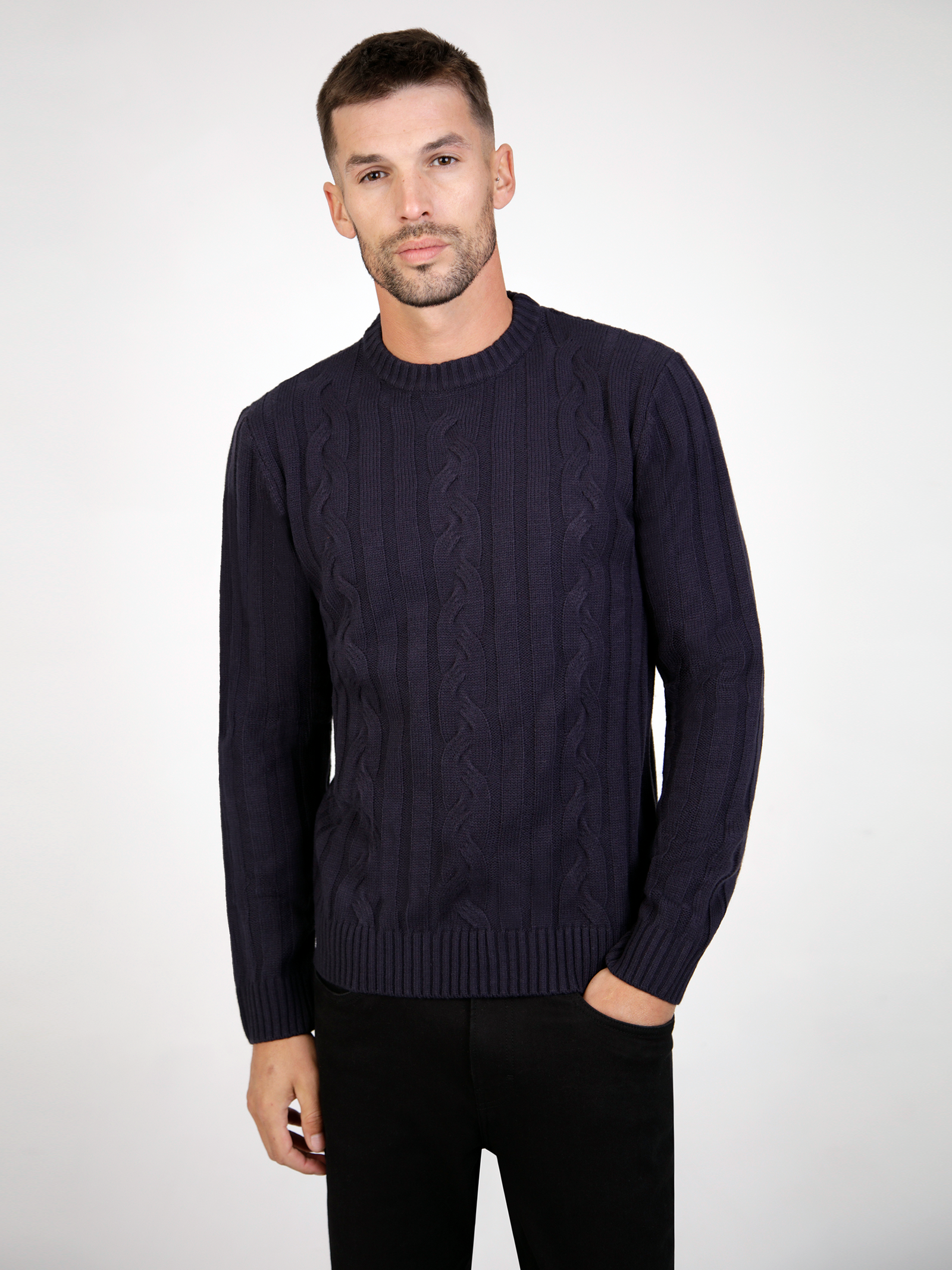 dable-navy-knitted-mens-crew-neck-long-sleeve-knitted-sweater-mish-mash