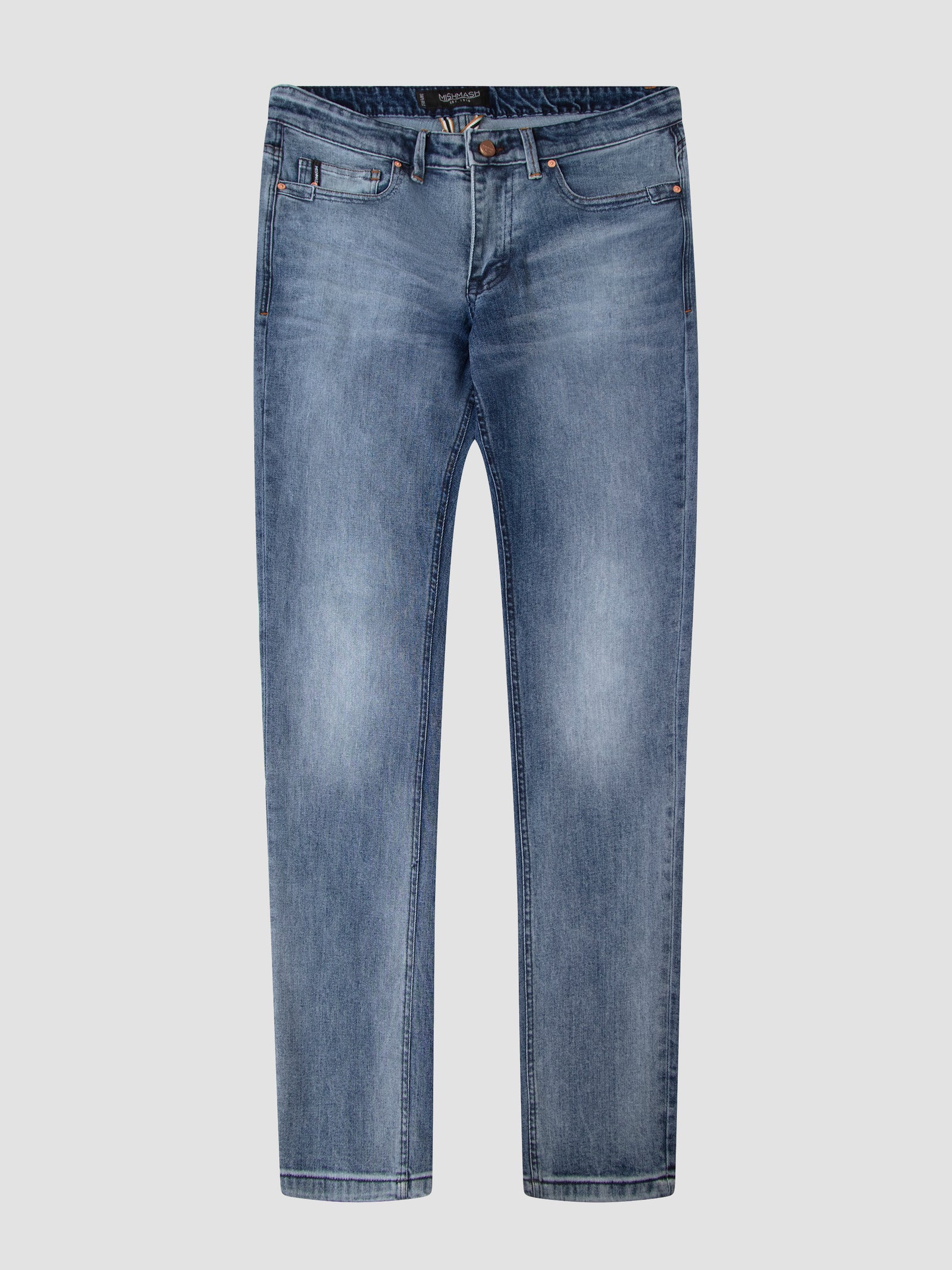 Tapered Fit Mid Stretch Gabbro Light Jeans