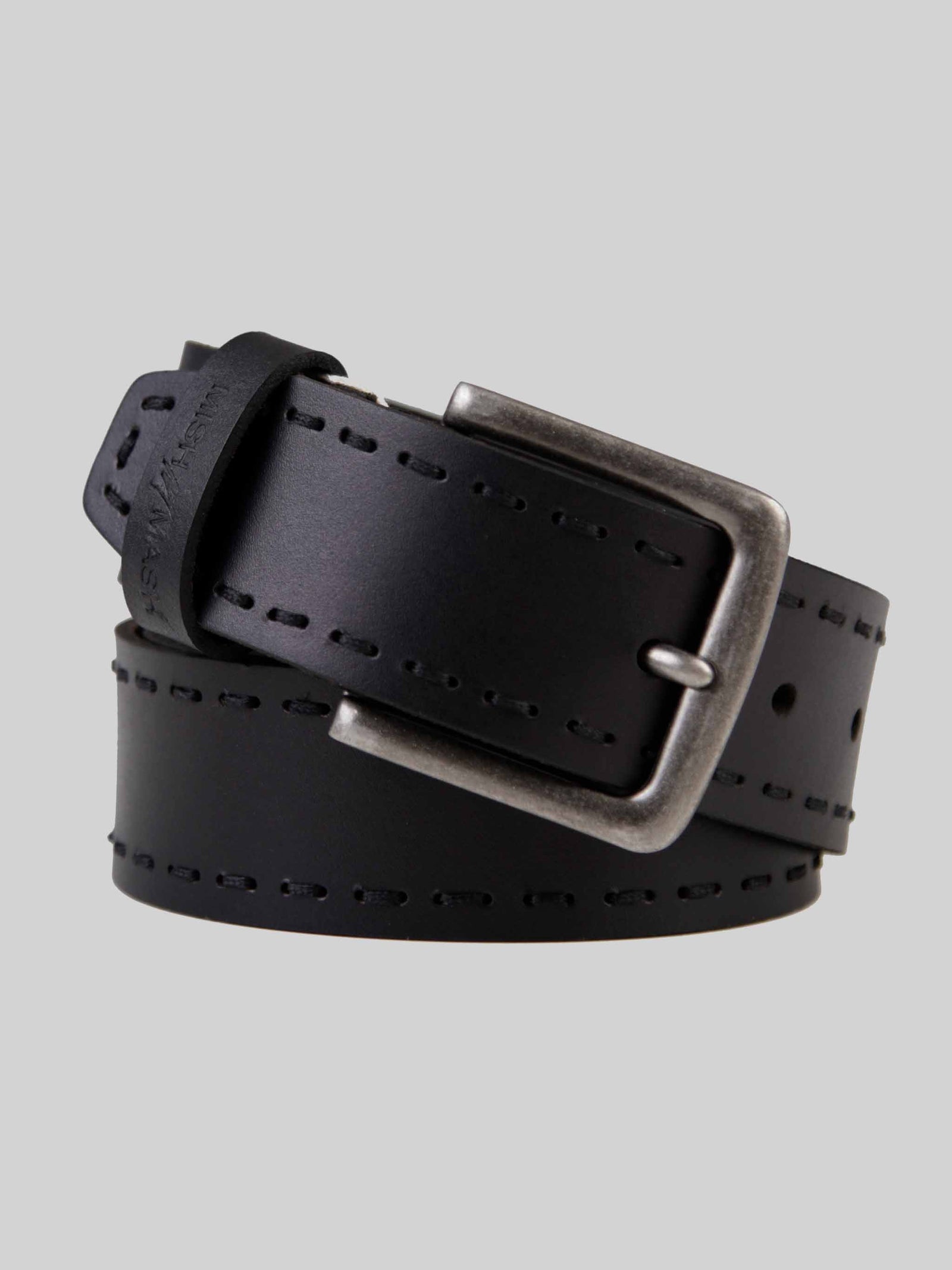 Leather Fixed Black Jean Belt