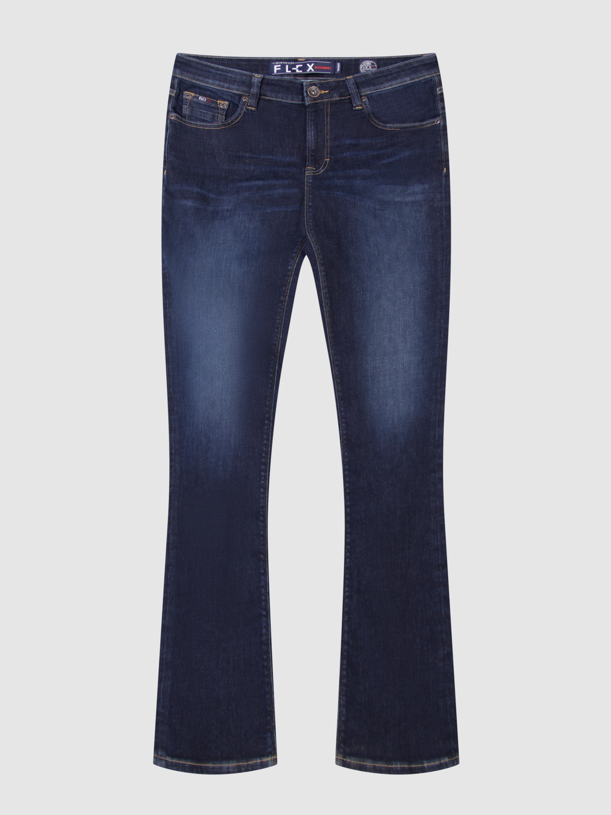Bootcut (Flare) Fit Flex Active Dark Denim Jean
