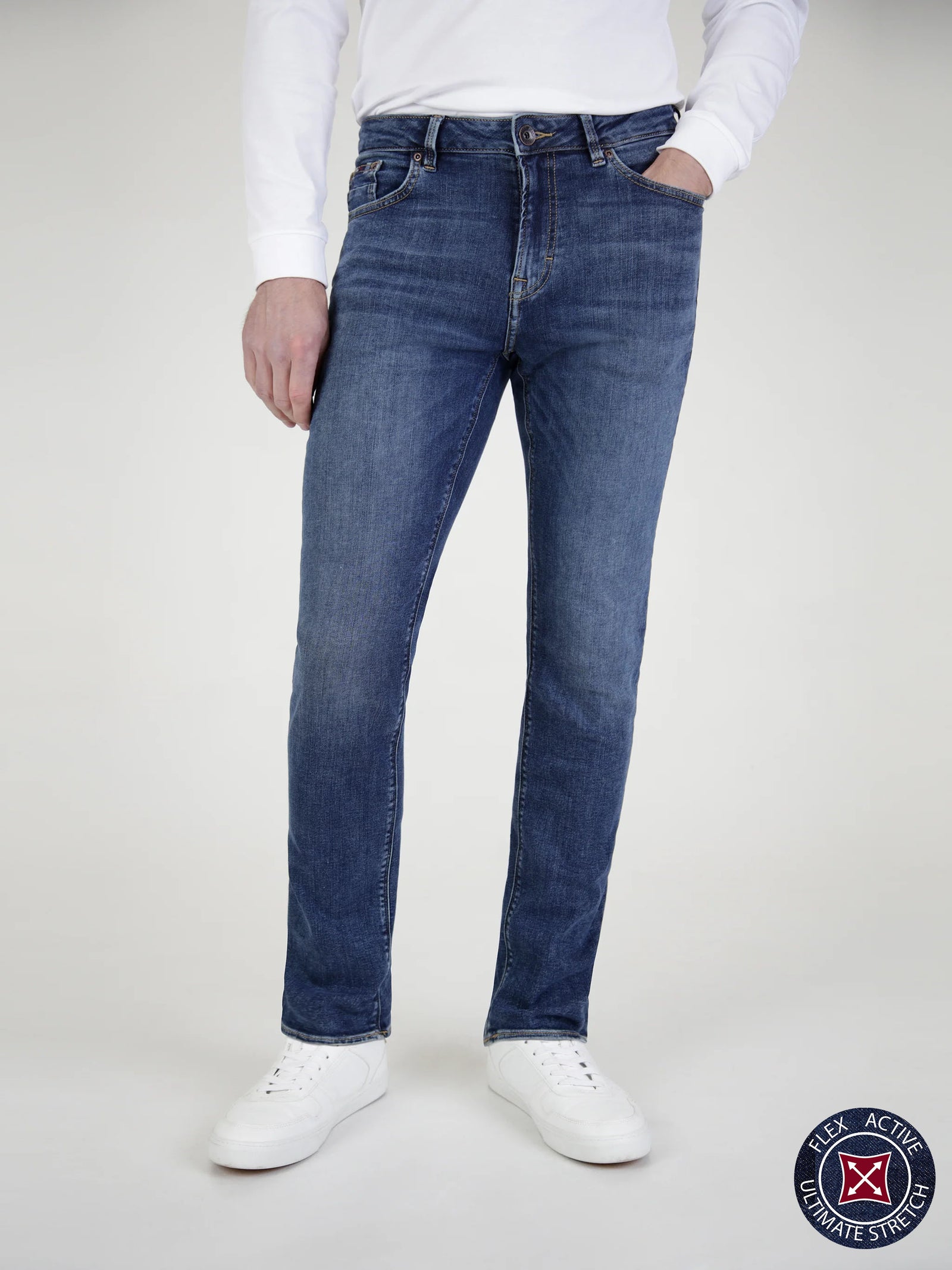Straight Fit Flex Active Mid Denim Jean