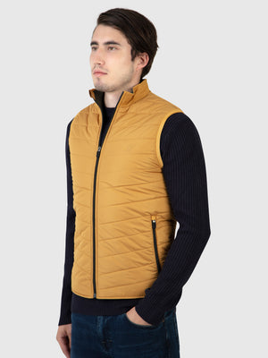 Regular Fit Frontier Oak Quilted Gilet