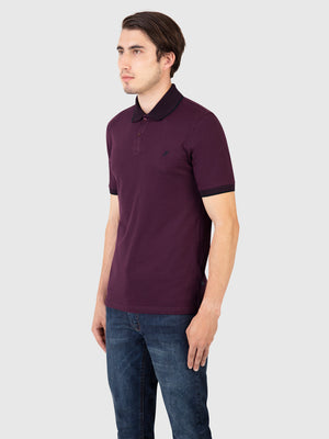 Regular Fit Gritt Plum Jersey Polo