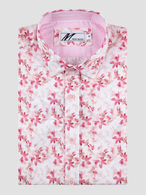 Gulf White & Pink S/S Shirt