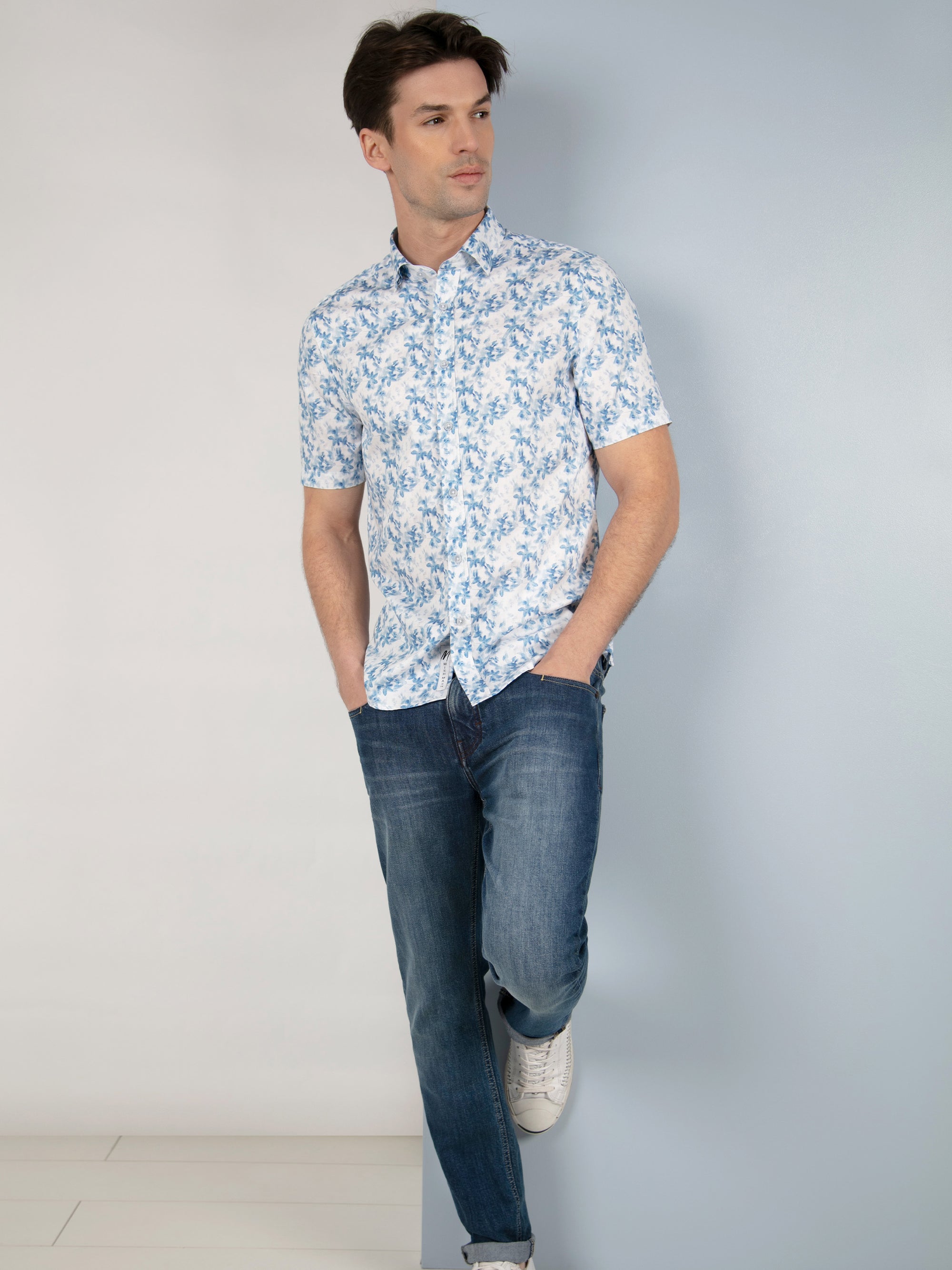 Gulf White & Sky S/S Shirt