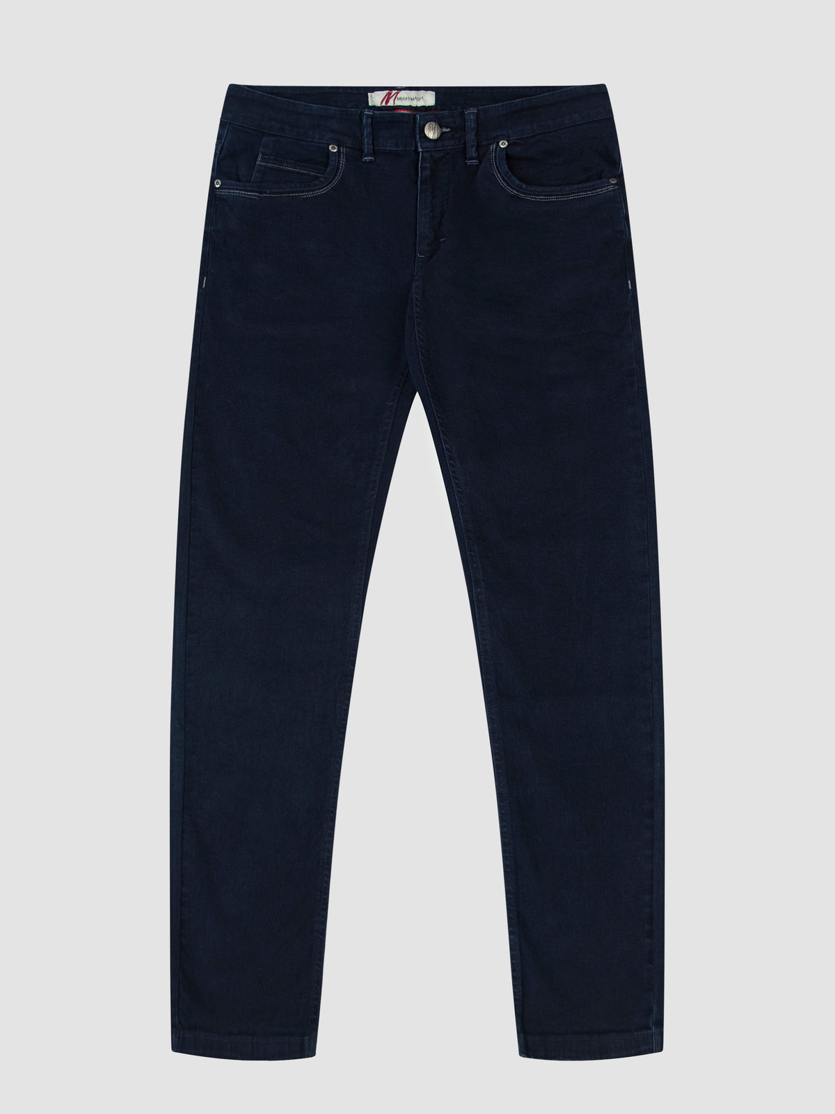 Tapered Fit Mid Stretch Brushed Denim Hawker Dark Jeans