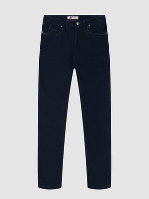 Slim Fit Mid Stretch Brushed Denim Hawker Dark Jeans
