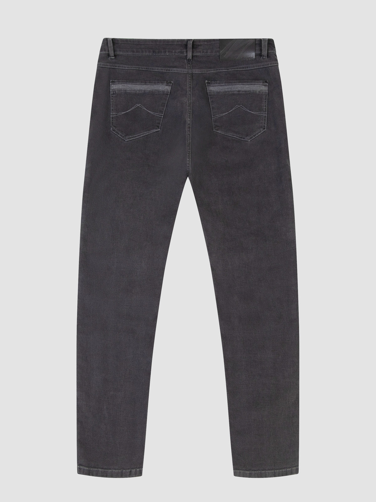 Tapered Fit Mid Stretch Brushed Denim Hawker DK Grey Jeans
