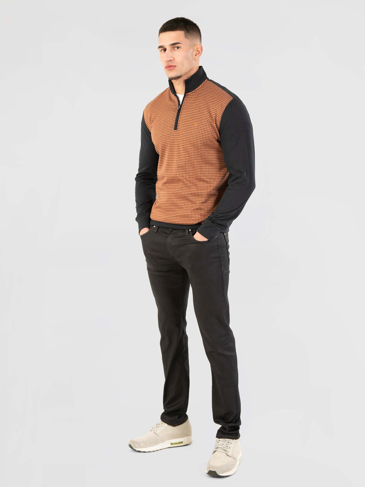 hibok-navy-cinnamon-printed-mens-long-sleeve-funnel-neck-sweater-mish-mash