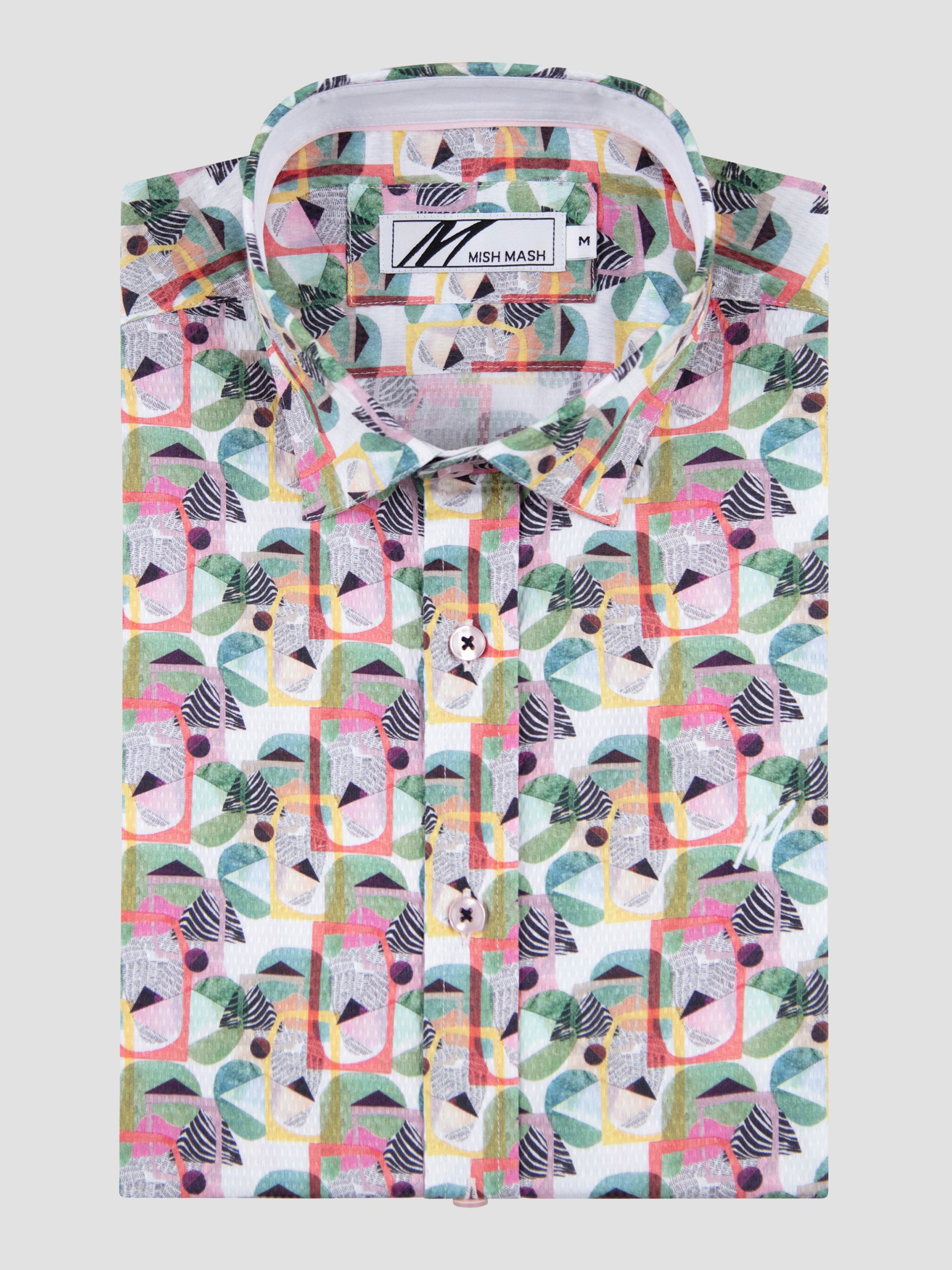 Jungle White & Multi print S/S Shirt