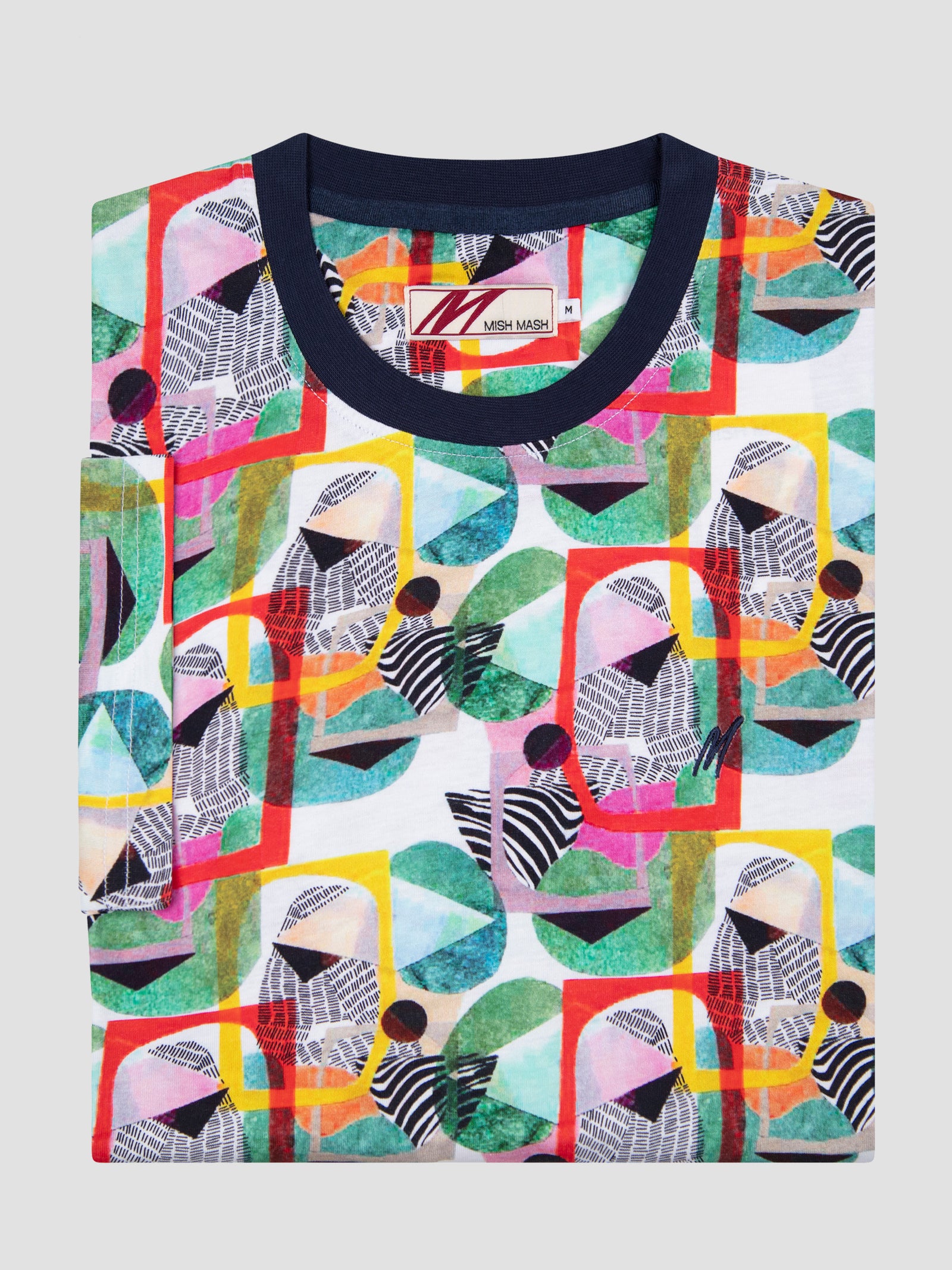 Jungle White Multi Print T-S