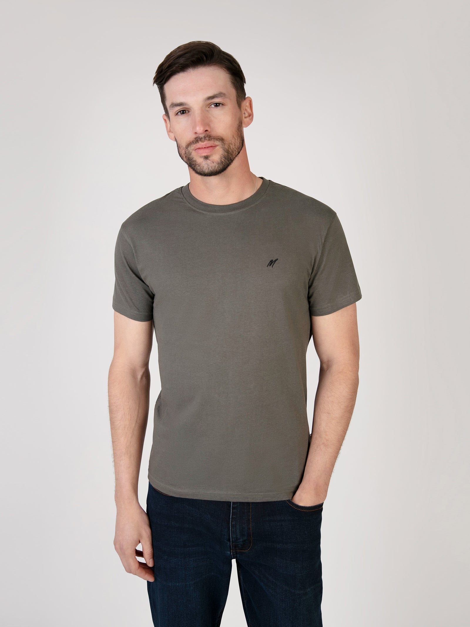 Regular Fit Adaman Khaki Classic T-Shirt