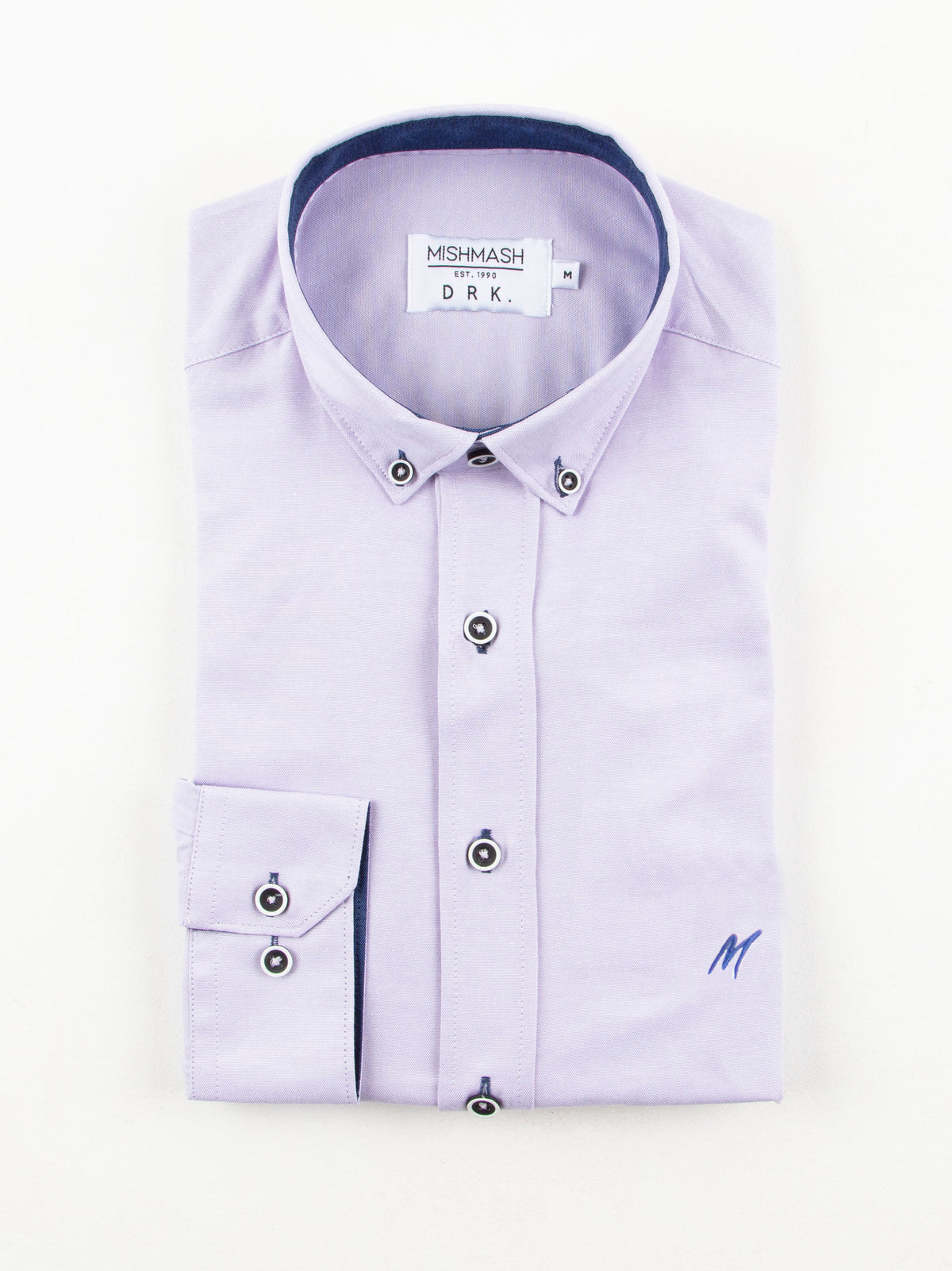 Regular Fit Summit Pale Lilac Oxford Long Sleeve Shirt