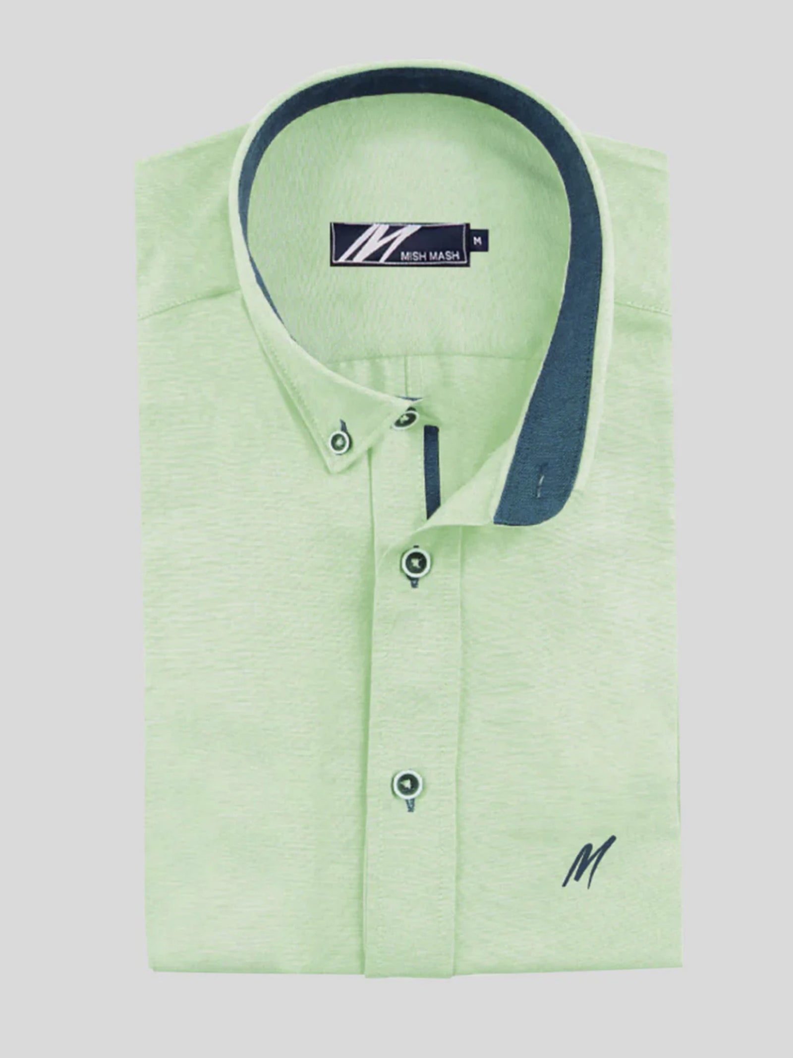 Regular Fit Summit Lime Oxford Short Sleeve Shirt