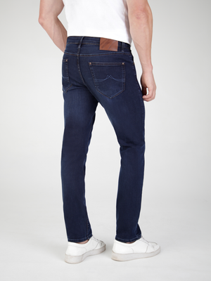 Tapered Fit Mid Stretch Lot XX Blue Black Jeans