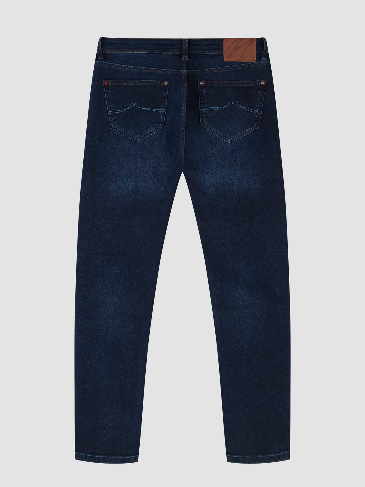Tapered Fit Mid Stretch Lot XX Blue Black Jeans