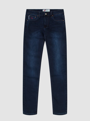 Slim Fit Mid Stretch Lot XX Blue Black Jeans