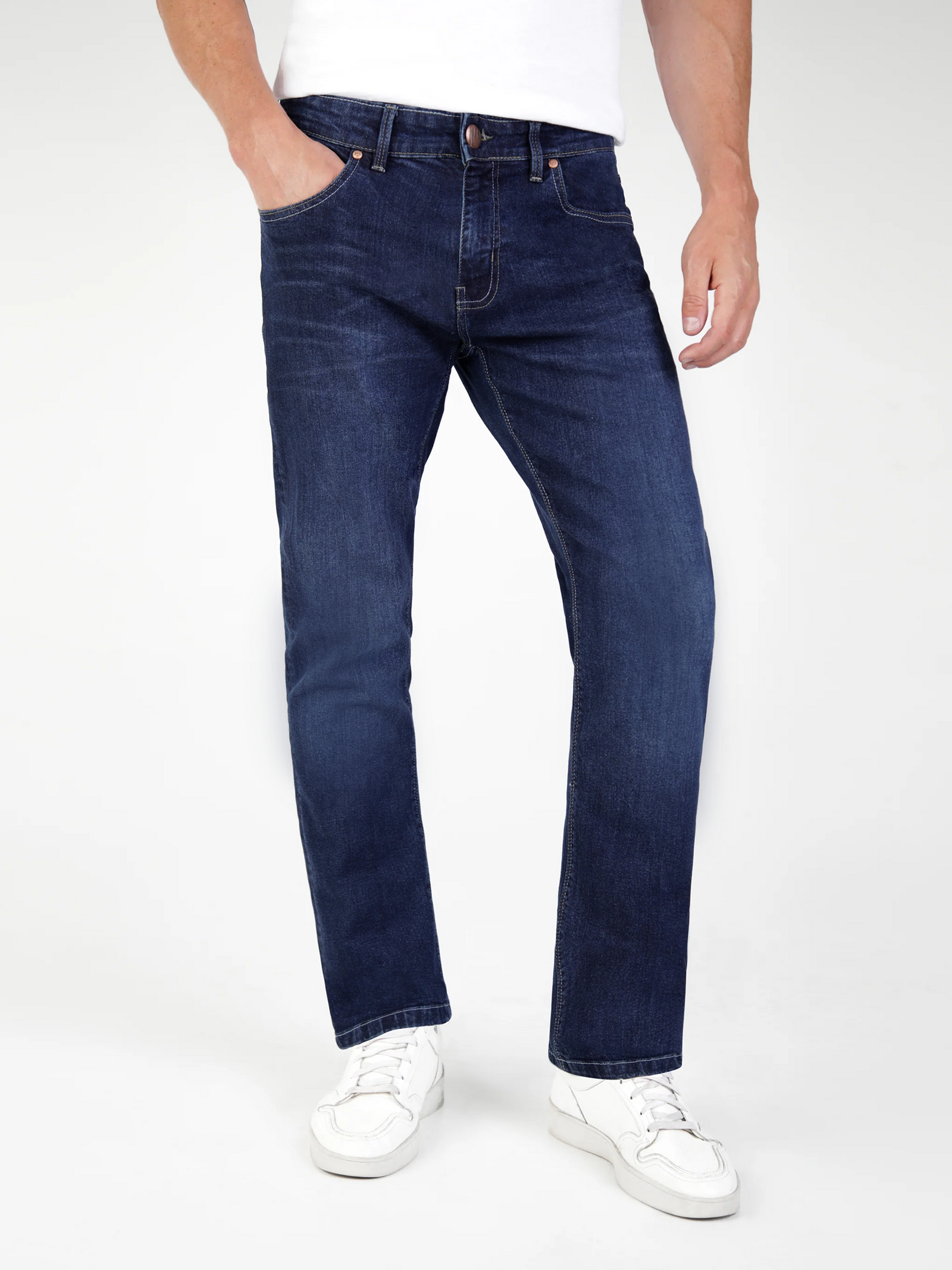 Straight Fit Mid Stretch Lot XX Dark Stretch Jeans