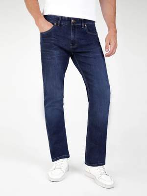Straight Fit Mid Stretch Lot XX Dark Stretch Jeans