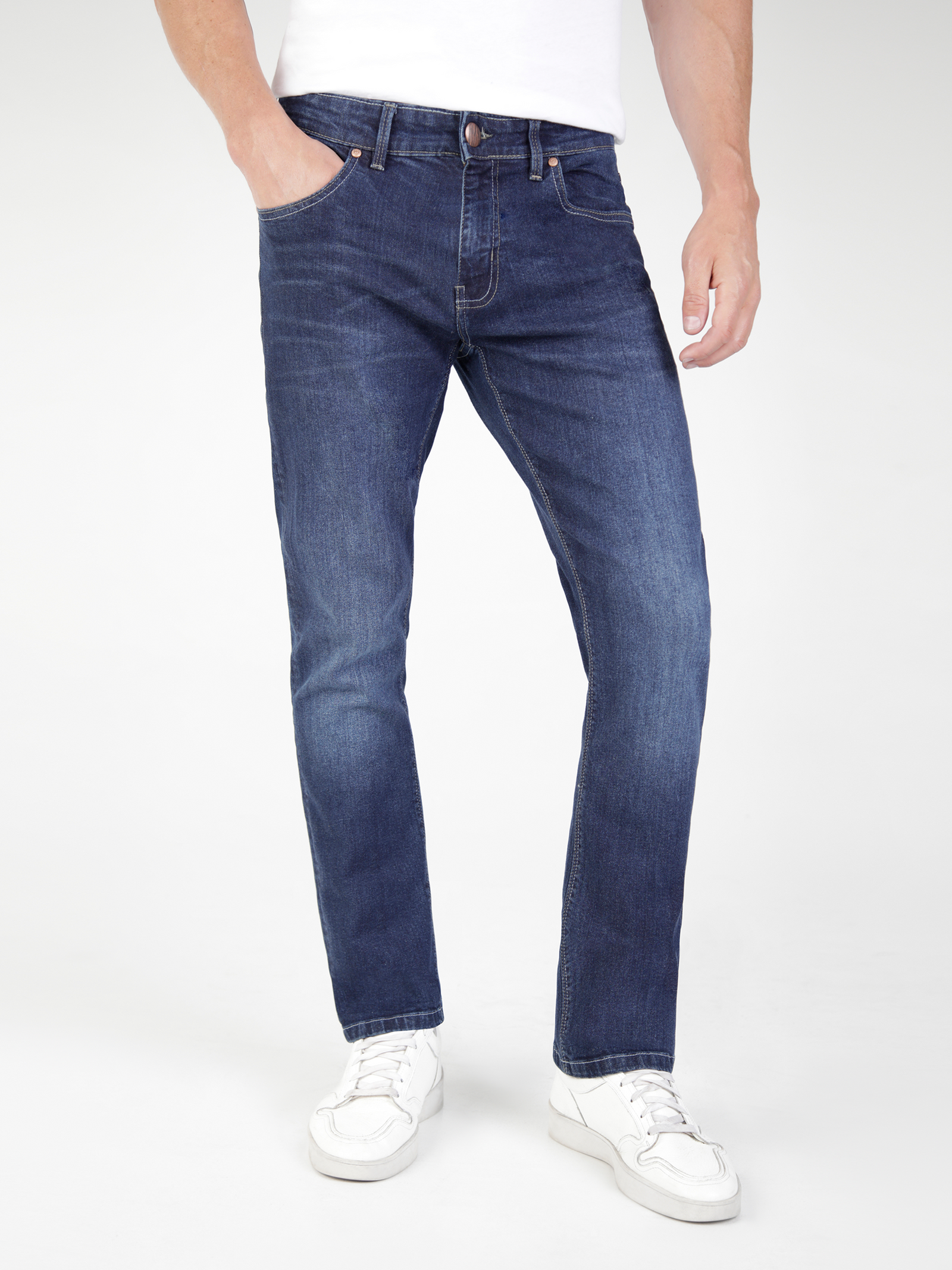 Tapered Fit Mid Stretch Lot XX Dark Stretch Jeans