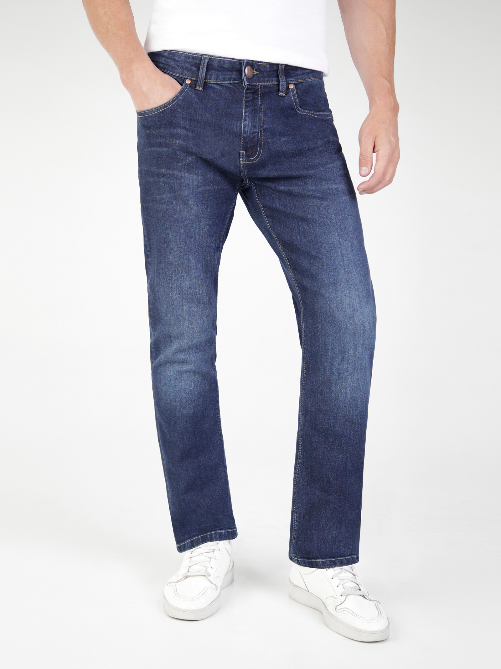 Straight Fit Mid Stretch Lot XX Dark Stretch Jeans