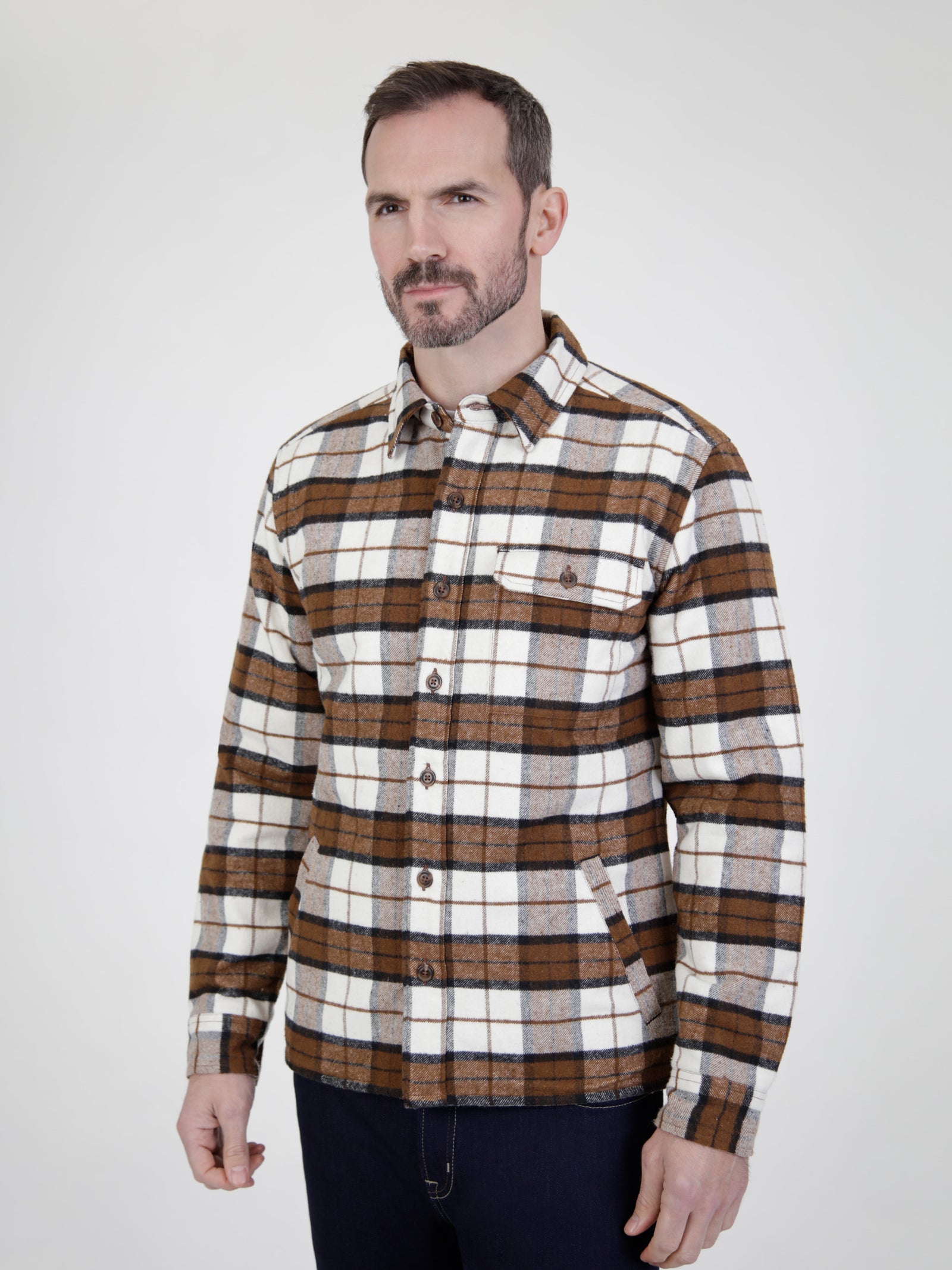 Mimosa Brown Quilted Shirt