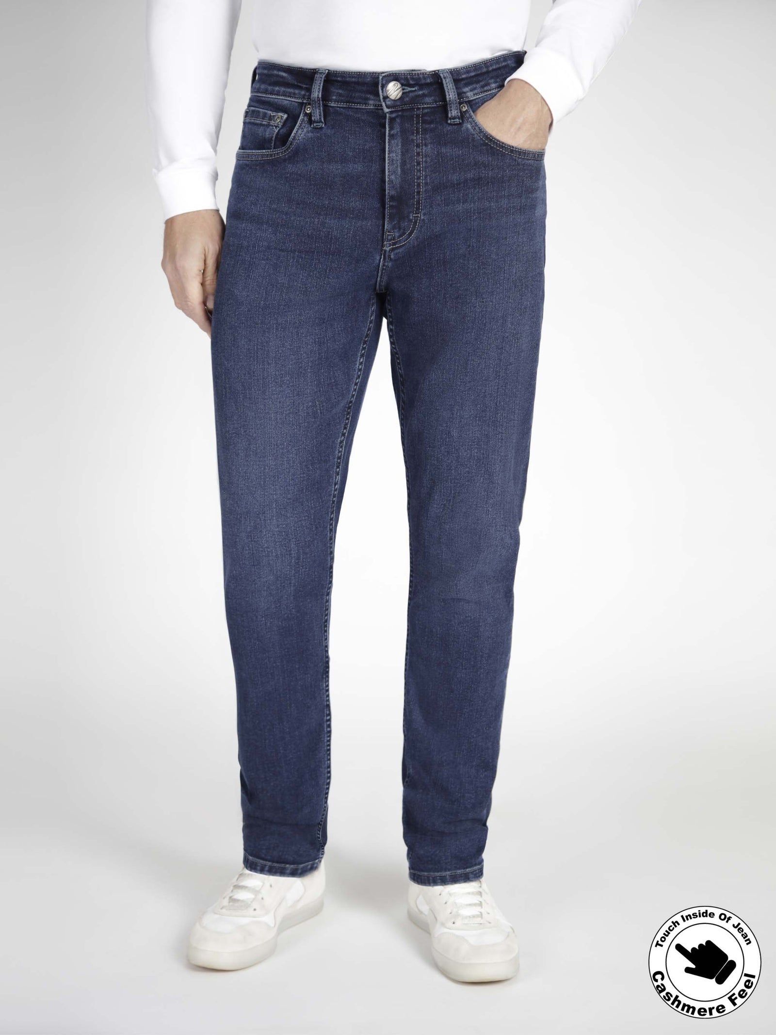 Tapered Fit Mirage Mid Denim Jean