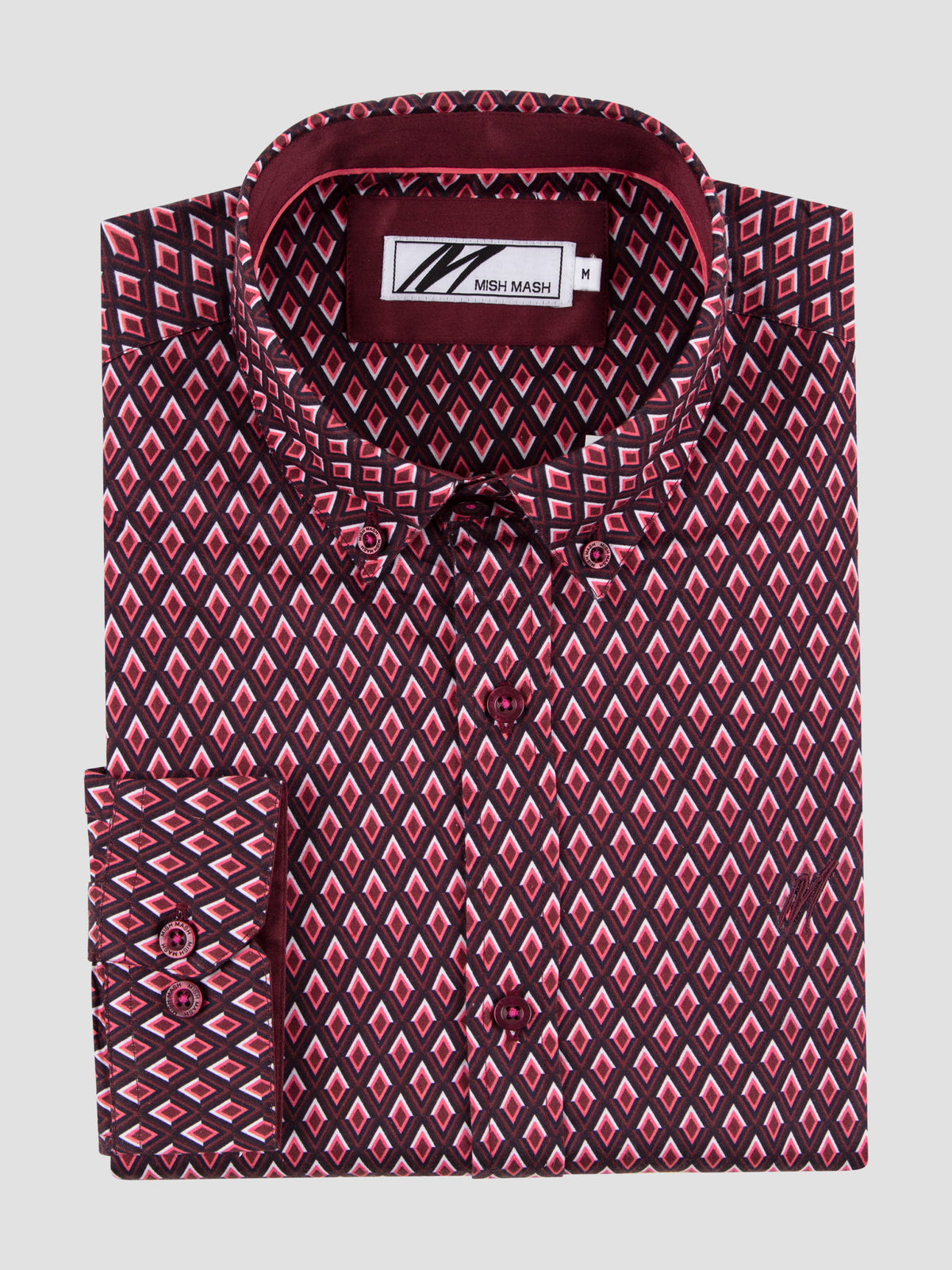 Nash Plum Printed Long Sleeve Shirt