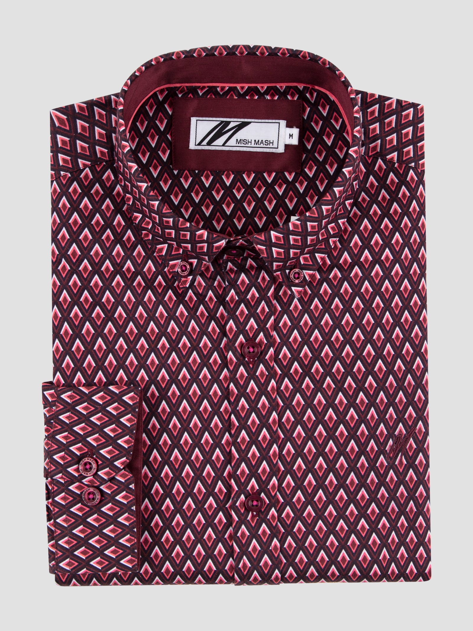 Nash Plum Printed Long Sleeve Shirt