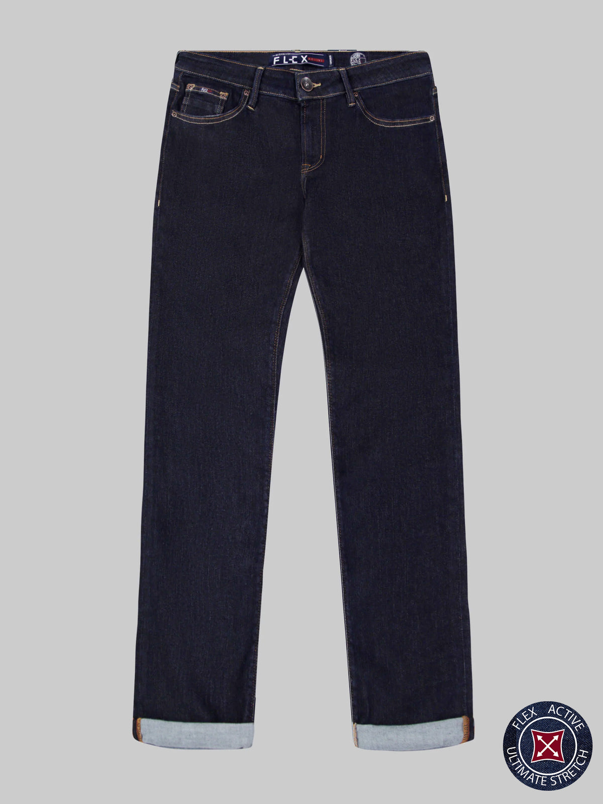Straight Fit Flex Active Natural Denim Jean